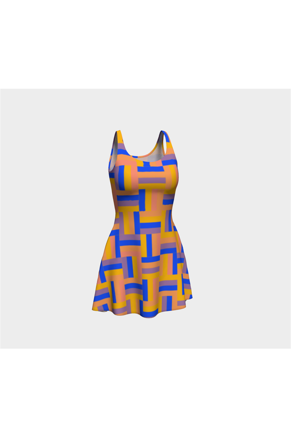 Basket weave Flare Dress - Objet D'Art Online Retail Store