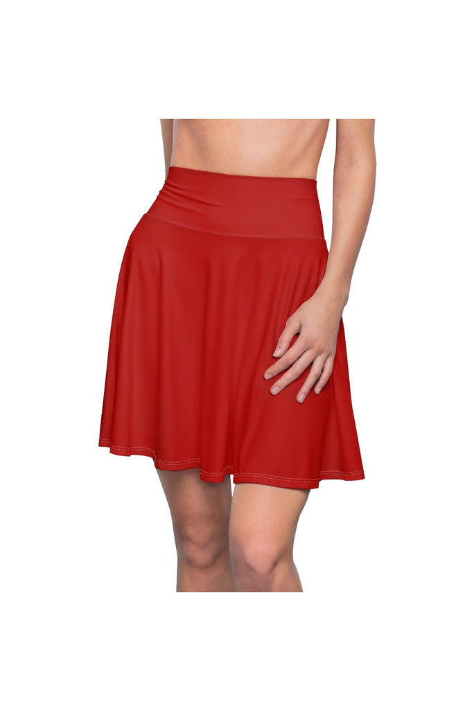 Pan African Red Women's Skater Skirt - Objet D'Art