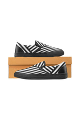 Zapatos de lona sin cordones Cool Stripes para hombre - Tienda minorista en línea Objet D'Art