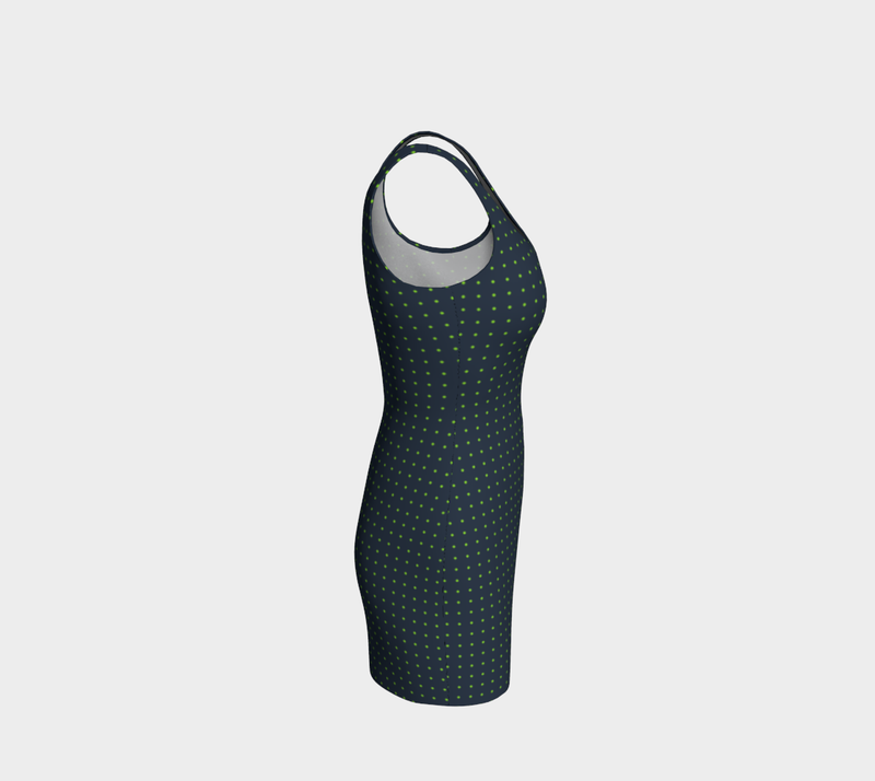 Polka dot Bodycon Dress - Objet D'Art