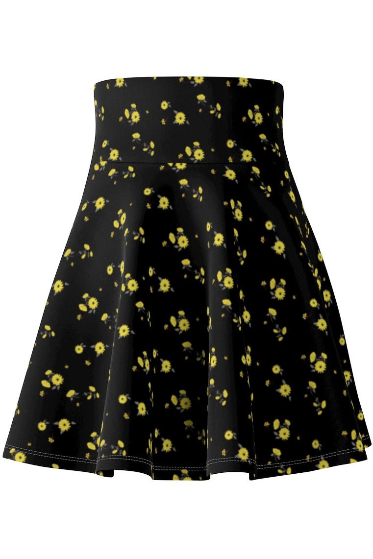 Floral Women's Skater Skirt - Objet D'Art