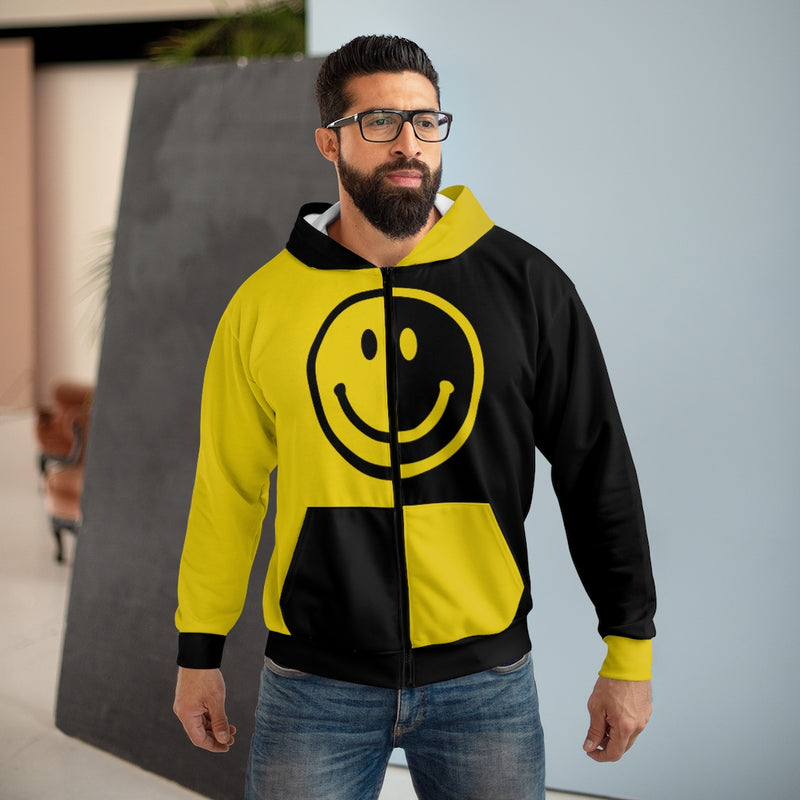 All Smiles Unisex Zip Hoodie - Objet D'Art