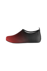 Fade Red to Black Women's Slip-On Water Shoes - Objet D'Art Online Retail Store