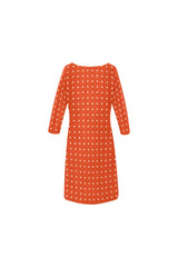 Polka Dot Rhea Loose Round Neck Dress - Objet D'Art