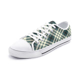 Plaid Unisex Low Top Canvas Shoes - Objet D'Art