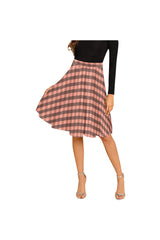Plaid Bare D15 BELT Melete Pleated Midi Skirt (Model D15) - Objet D'Art