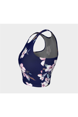 Floral Azul Athletic Top - Objet D'Art