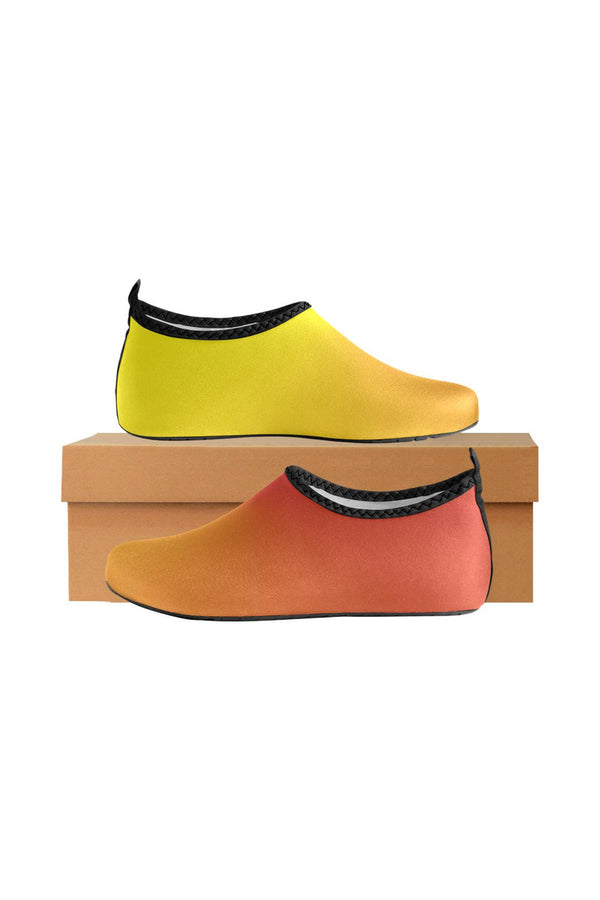 Red & Yellow Ombre Women's Slip-On Water Shoes - Objet D'Art