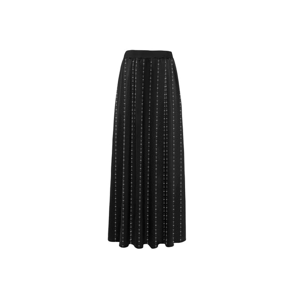 unbroken arrow rising print 2 High Slit Long Beach Dress (Model S40) - Objet D'Art