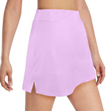 lavender solid print 2 Women's Golf Skirt with Pockets (Model D64) - Objet D'Art