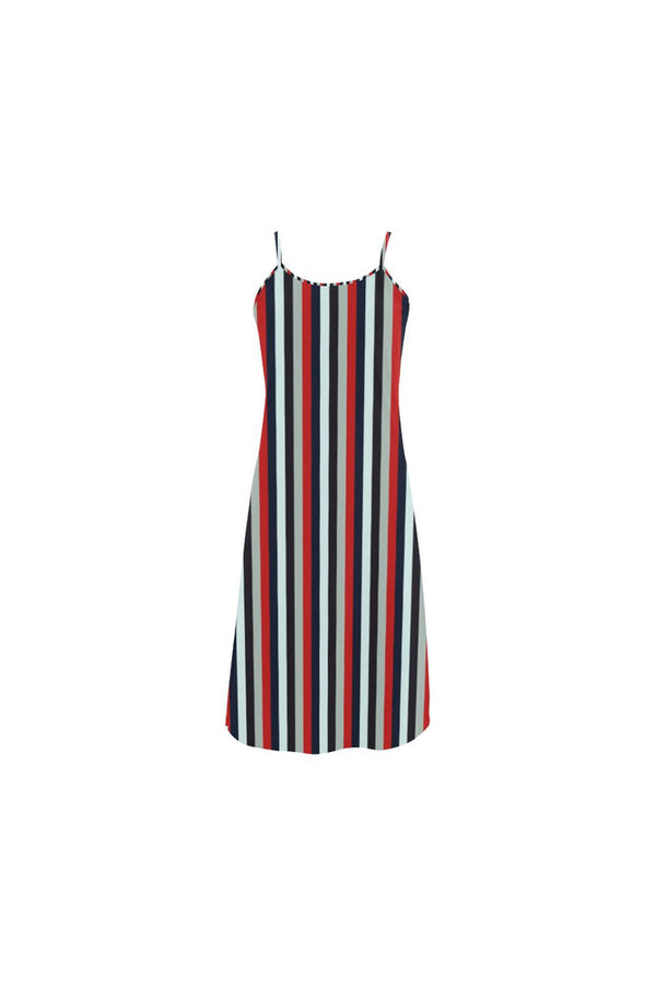 Striped D05 BACK Alcestis Slip Dress (Model D05) - Objet D'Art