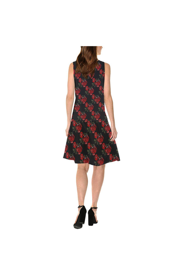 Rosey Sleeveless Splicing Shift Dress(Model D17) - Objet D'Art