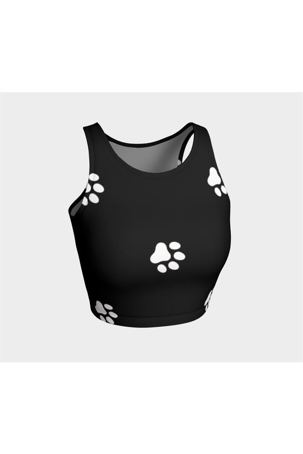 Paw Print Athletic Crop Top - Objet D'Art