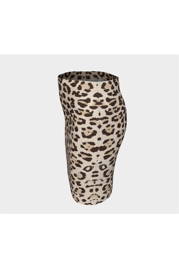 Leopard Print Fitted Skirt - Objet D'Art