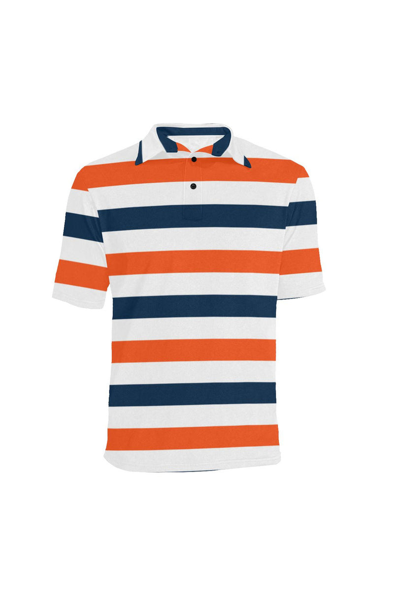 Bold Stripes Men's Polo Shirt - Objet D'Art