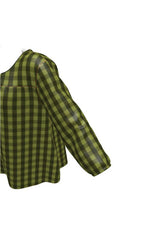 Pepper Stem Plaid Women's Blouse - Objet D'Art