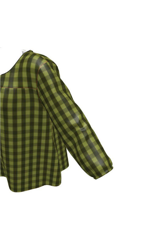 Pepper Stem Plaid Women's Blouse - Objet D'Art