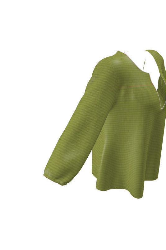 Pepper Stem Striped Women's Blouse - Objet D'Art