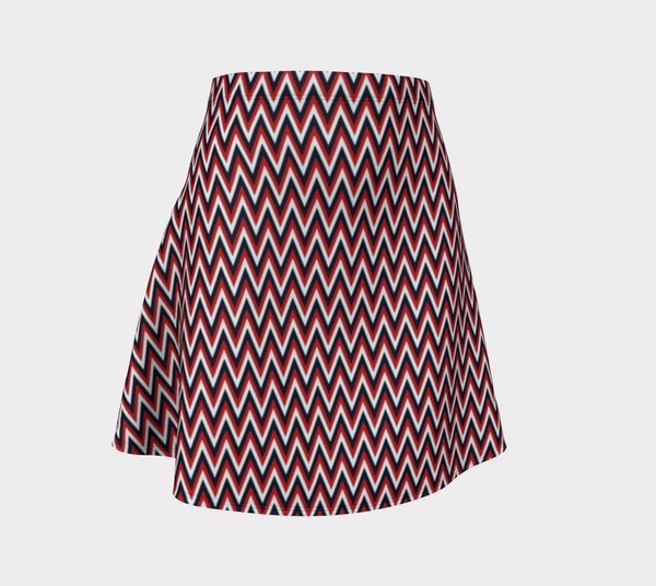Herringbone Americana Flare Skirt - Objet D'Art