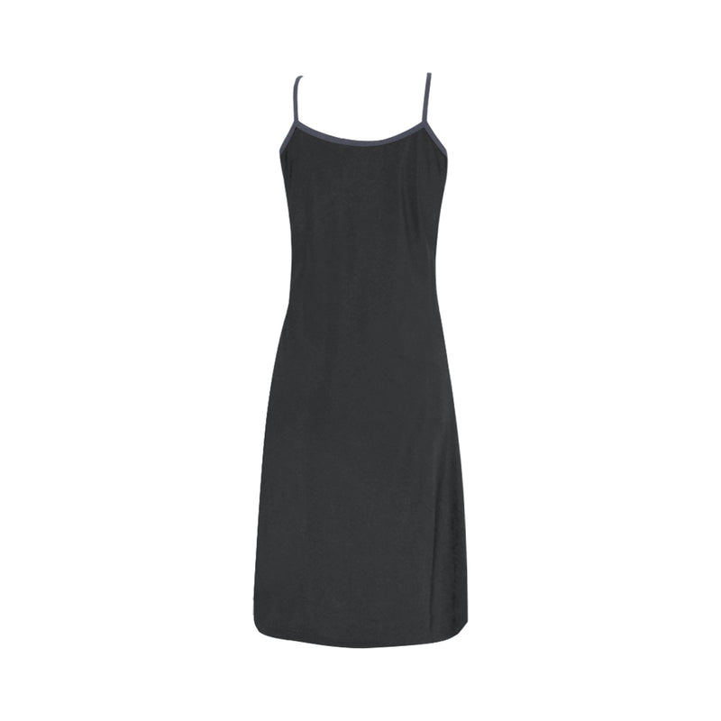 dk gray print 2B Alcestis Slip Dress (Model D05) - Objet D'Art