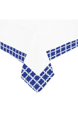 Mantel de lino de algodón con teselación geométrica 60 "x 90" - Objet D'Art Online Retail Store