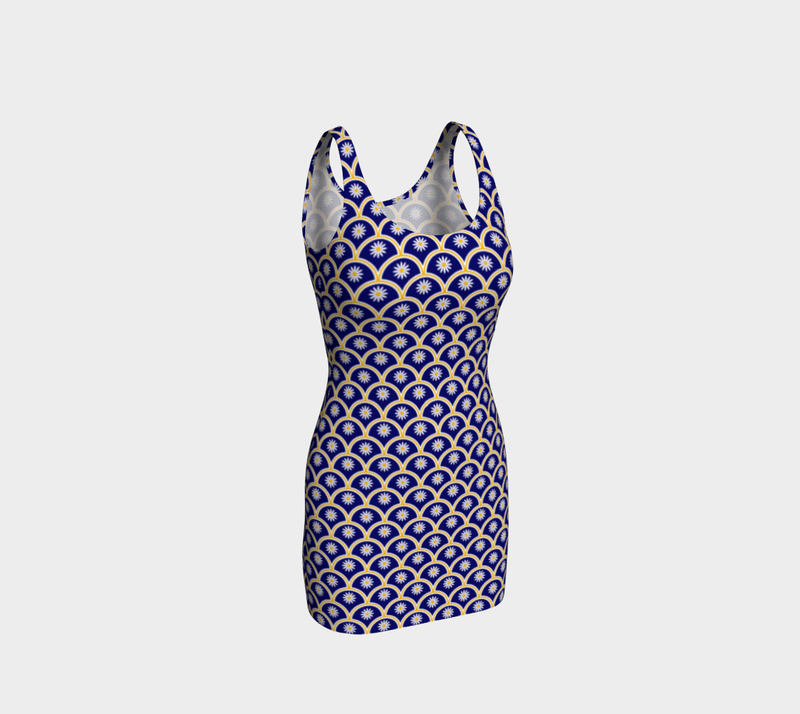 Daisies and Shells Bodycon Dress - Objet D'Art