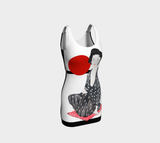 Geisha Girl Seated in the Sun Bodycon Dress - Objet D'Art