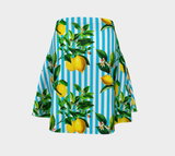 Lemony Stripes Flare Skirt - Objet D'Art