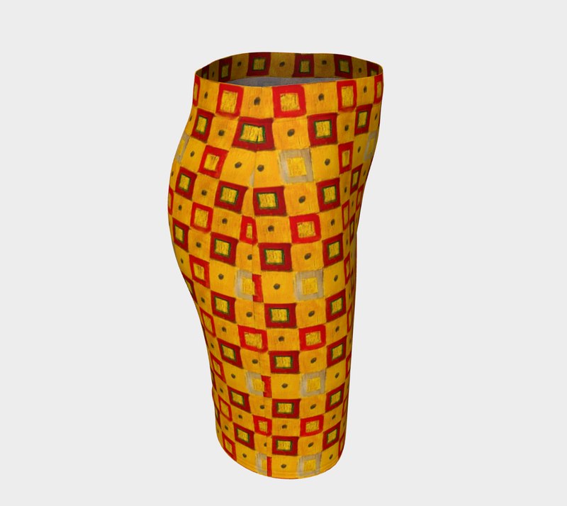 Klimt Matrix Fitted Skirt - Objet D'Art