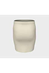 Wheat Colored Fitted Skirt - Objet D'Art