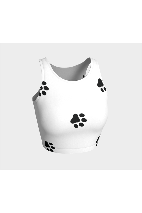 Paw Print Athletic Crop Top - Objet D'Art