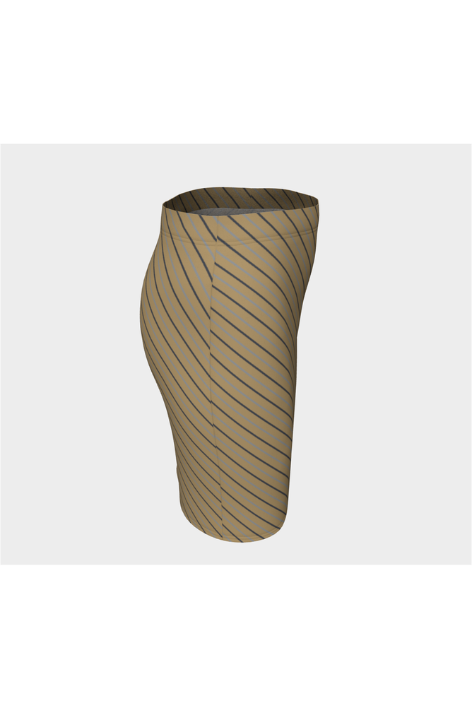Biased Pinstripe Fitted Skirt - Objet D'Art