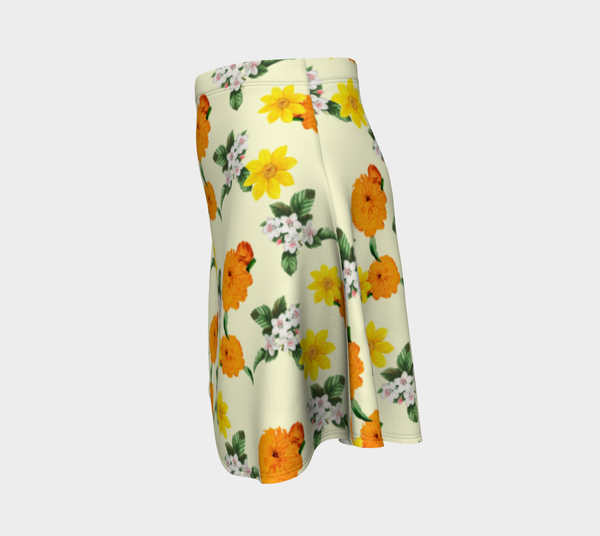 Pale Yellow Flare Skirt - Objet D'Art