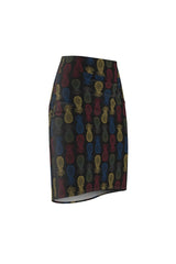 Pineapple Panache Women's Pencil Skirt - Objet D'Art