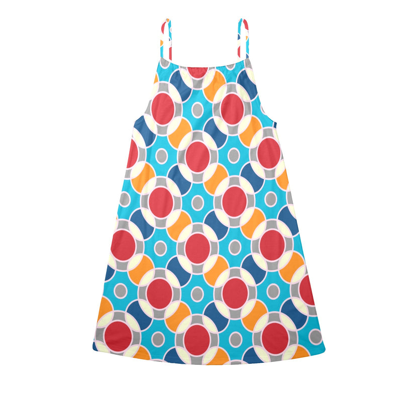 atomic dress 10 Drawstring Neck Sleeveless Dress (Model D68) - Objet D'Art
