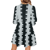 Groovy V-Neck Loose Fit Dress (Model D62) - Objet D'Art