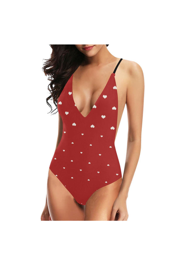 My Valentine Sexy Lacing Backless One-Piece Swimsuit - Objet D'Art Online Retail Store