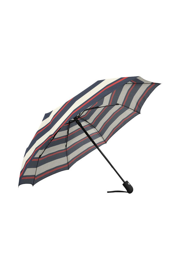 Designer Striped Auto-Foldable Umbrella - Objet D'Art