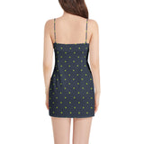 Girl With the Pearl Earring Sleeveless Square Neckline Spaghetti Strap Mini Dress - Objet D'Art