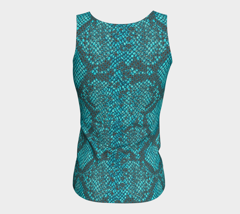 Snakeskin Fitted Tank Top - Objet D'Art