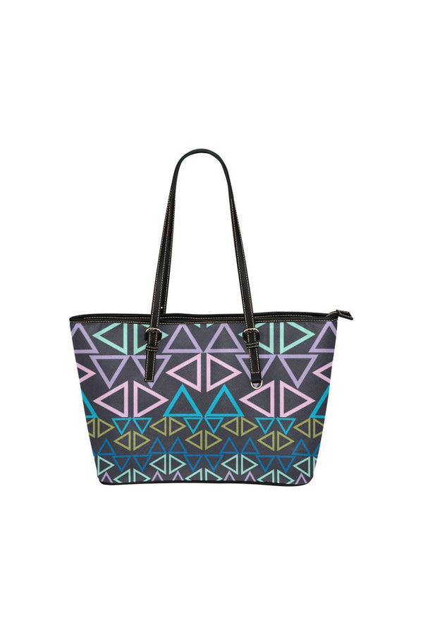 Triangle Leather Tote Bag/Small (Model 1651) - Objet D'Art