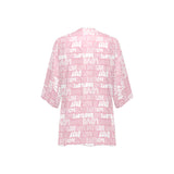 love print 9k Women's Kimono Chiffon Cover Up (Model H51) - Objet D'Art