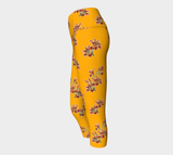 Orange Lily Yoga Capris - Objet D'Art