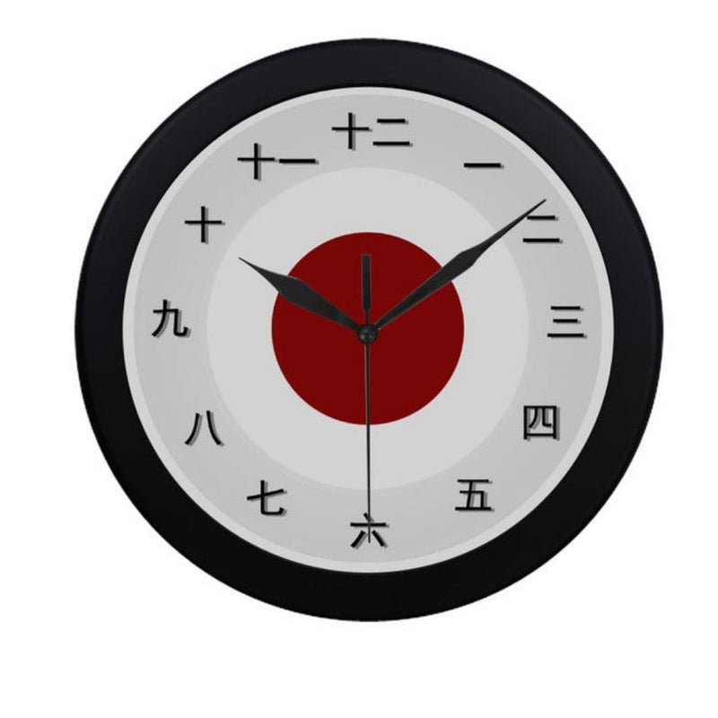 Kanji Circular Plastic Wall clock - Objet D'Art Online Retail Store