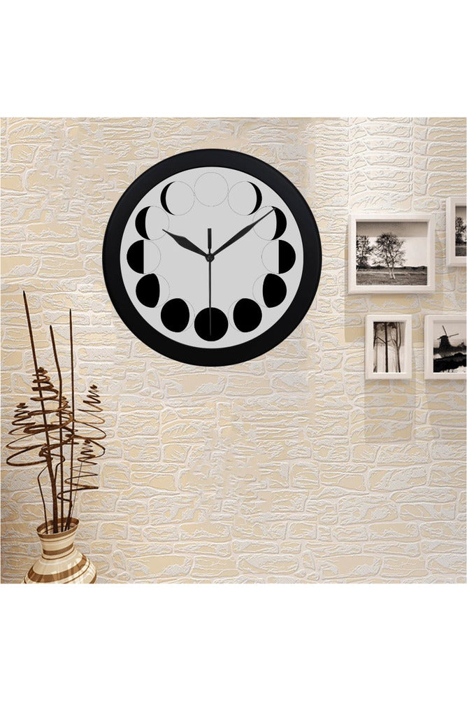 Lunar Cycle Circular Plastic Wall clock - Objet D'Art Online Retail Store