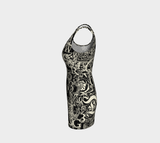 Calligraphy Bodycon Dress - Objet D'Art