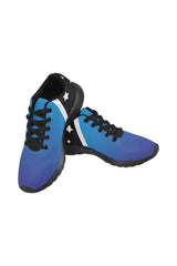 Blue Gradient & Stars Women’s Running Shoes (Model 020) - Objet D'Art