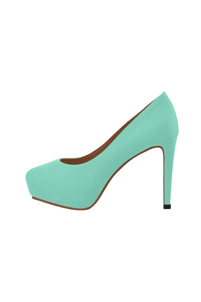 Lt Green Women's High Heels (Model 044) - Objet D'Art