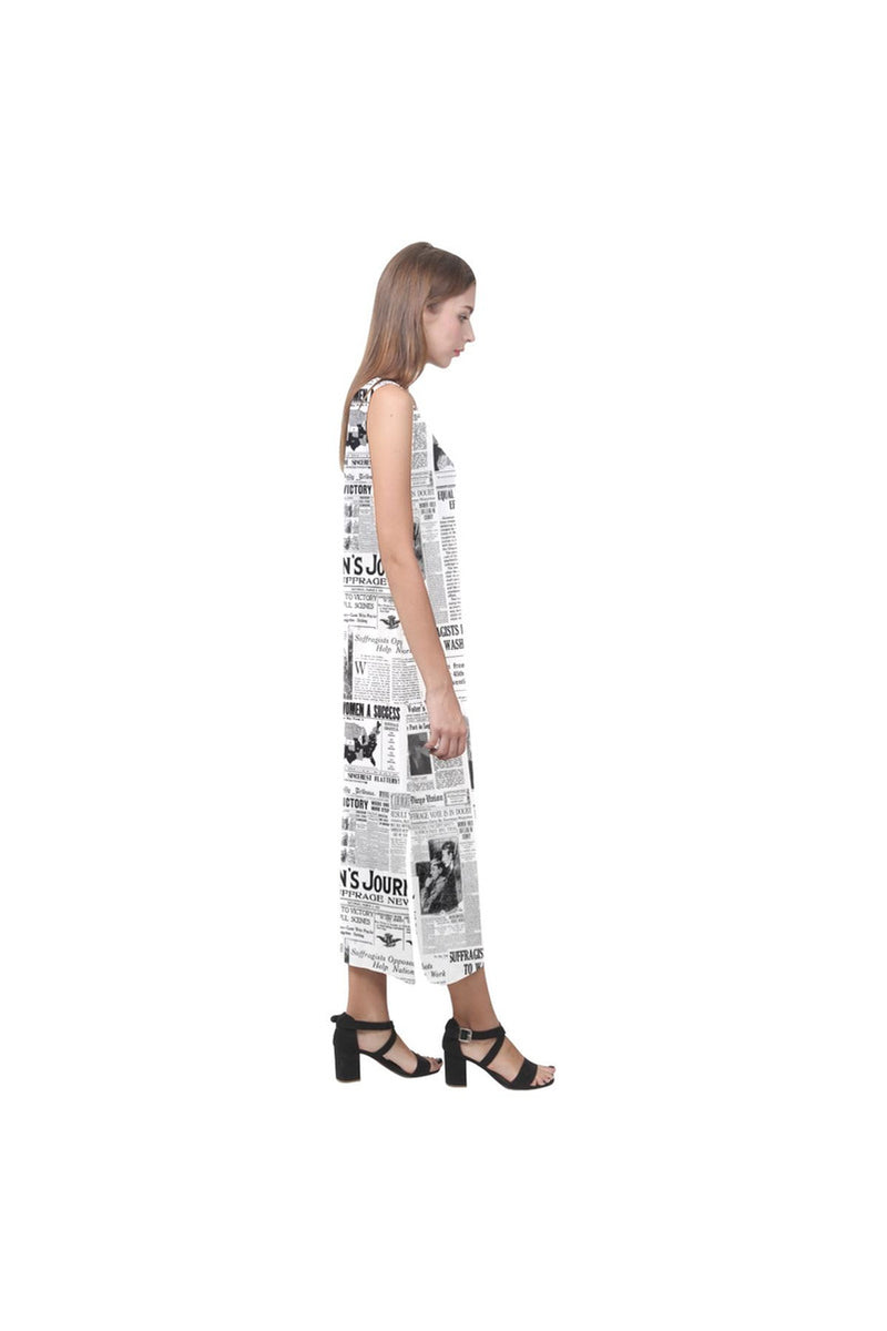 WOMEN SUFFRAGE Phaedra Sleeveless Open Fork Long Dress - Objet D'Art Online Retail Store