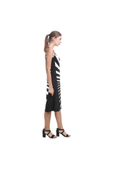 Black & White Illusion Alcestis Slip Dress (Model D05) - Objet D'Art